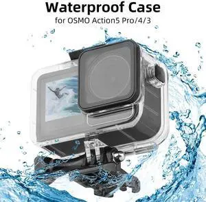 Waterproof Case for DJI Osmo Action 5 Pro/4/3 Underwater Div