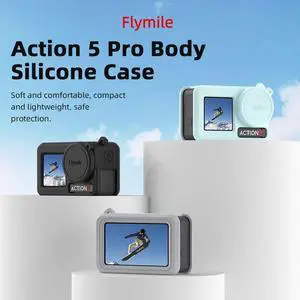 Silicone Case for DJI Osmo Action 5 Pro Accessories Soft She