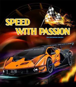 1:24 Scale Lamborghini SCV12 Diecast Car Model with Sound an