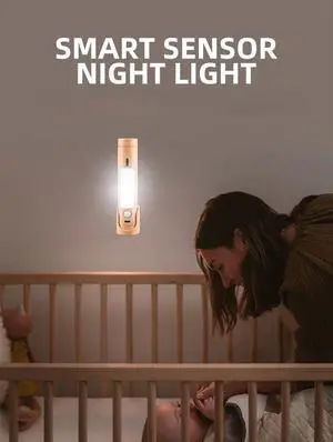 Motion Sensor Light Wireless LED Night Light Type C Recharge