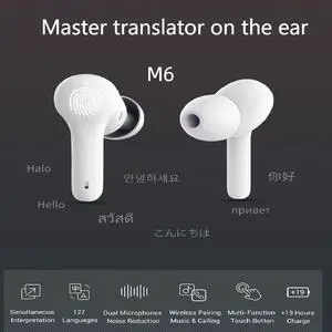 M6 Wireless Translator Headphones Bluetooth 71 Language Nois