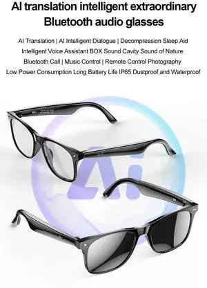 W100 Smart Glasses 134 Online Language AI Automatic Dialogue