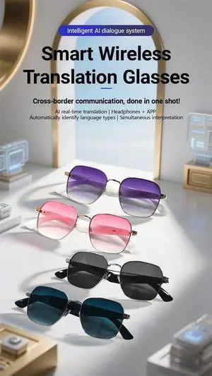 Smart Glasses 100+ Online Language AI Automatic Dialogue Tra