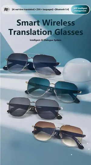 Smart Glasses AI Translator Support 100+ Language Translatio