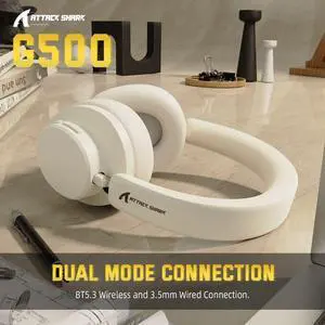 ATTA SHARK G500 Bluetooth Active Noise Cancelling Over-ear H