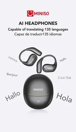 MINISO MS209 Bluetooth V6.0 Earphones AI OWS Wireless He