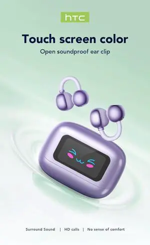 HTC NE54 Bluetooth V6.0 Earphones AI Translator LCD Scre