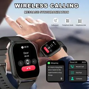 Smart watch, wireless calling/dial, multi-Sport mode, callin