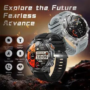 LIGE 1000mAh Large Battery Men Smart Watch Outdoor Flashligh