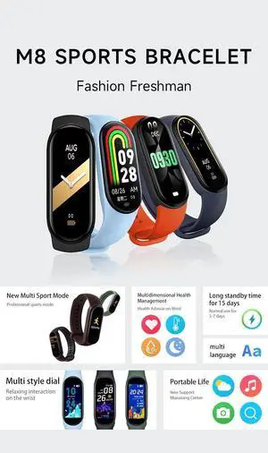 M5 Smartwatch Movement Watch Step Bluetooth Synchronous Phon