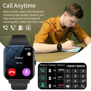 KESHUYOU 2025 New Smart Watch Men Women Full Touch Screen He