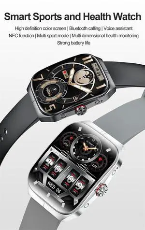 New 1.95-inch Ultra HD Smart Watch Men Woman Bluetooth Call