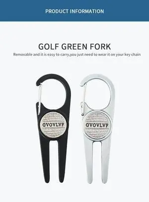 GVOVLVF Portable Golf Divot Repair Tool Pitch Groove Cleaner