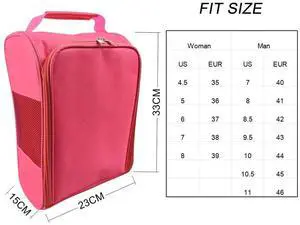 Portable Mini Golf Shoe Bag Nylon Shoes Carrier Bags Lightw