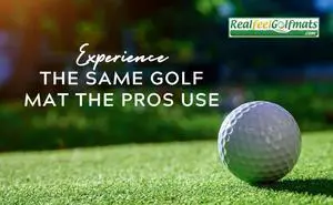 Original Country Club Elite Golf Mat 5x5 ft, Thick Outdoor &