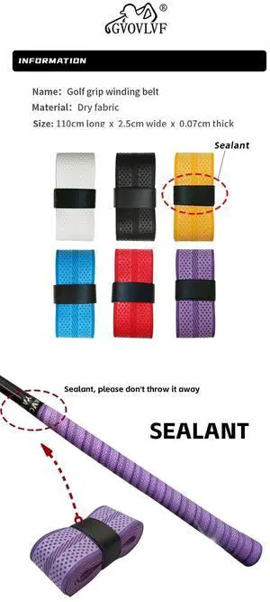 Self Control Golf Club Grip Wrapping Tapes Convenient Anti-s Self Control Golf Club Grip Wrapping Tapes Convenient Anti-s