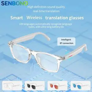 SENBONO Smart Glasses AI Translation Glasses 100+ Languages