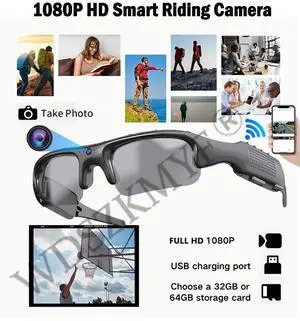 1080P Wifi Riding Smart Glasses Eyewear Outdoor Sports Drivi