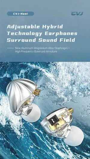 CVJ Nami Aluminum Magnesium Alloy DD+1BA in Ear Wired Hybrid