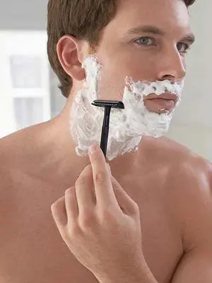 Stainless Steel Safety Razor Weighted Handle Double Edge Bla