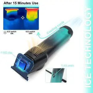 VGR V-946 Ice Tech Barber Trimmer Machine DLC T Blade Zero G