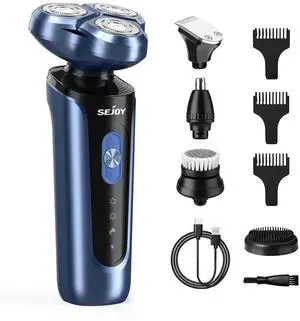 SEJOY Rotary Electric Shaver Kit Rechargeable Multi-function