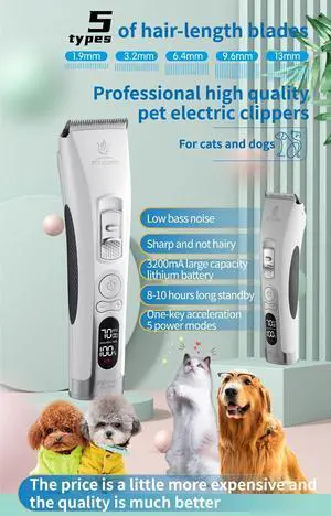Fenice Electrical Pet Clipper Machine Dog Hair Clippers Groo