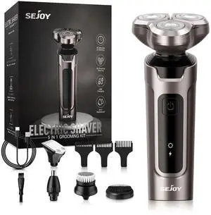 Sejoy 5 in 1 Electric Razor Shaver Barber for Men Rechargeab