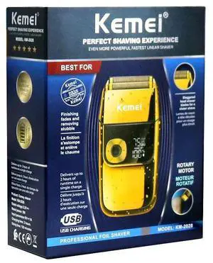Kemei 2028 Barber Professional Beard Hair Shaver For Men Ele