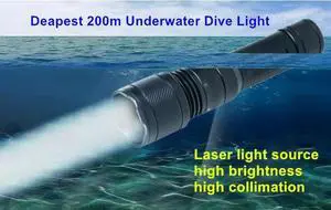 Waterproof Dive Torch Light Professional Rechargeable scuba