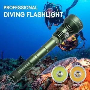 Asafee A33 Green 80M Underwater P70 8000LM Diving Flashlight