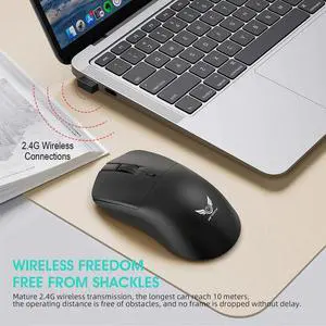 2.4G Wireless Mouse Gaming Mouse Ergonomic Mice 800-1200-160
