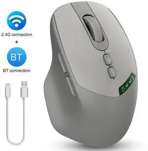 T02 Pro Wireless Gaming Mouse Smart OLED Screen,Dual-Mode Co