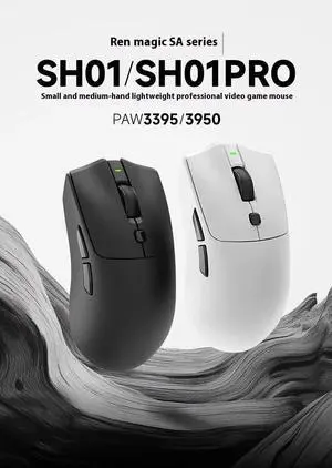 Rawm Sa-Sh01 Pro Wireless Mouse 8k Three Mode Paw3950 Sensor