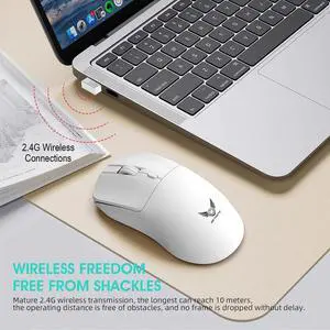 Wireless 2.4G Mouse Light Weight Design DPI Adjustable Plug
