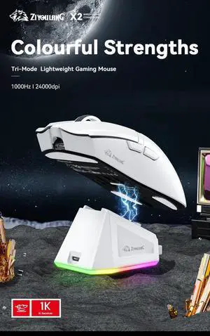 X2 Wireless Macro Gaming Mouse, PixArt PAW3311, Tri-Mode Con