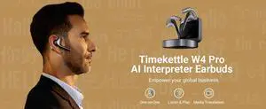 Timekettle W4 Pro AI Translation Earbuds Language Simultaneo