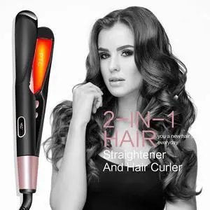 2 in 1 Hair Straightener And Curler Twist Straightening Curl