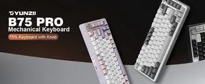 YUNZII B75 PRO 82-Key Wireless Mechanical Gaming?Keyboard, G YUNZII B75 PRO 82-Key Wireless Mechanical Gaming?Keyboard, G