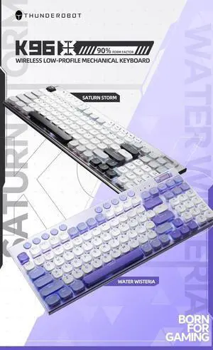 THUNDEROBOT K96 Wireless Mechanical Keyboard Low-profile Pro THUNDEROBOT K96 Wireless Mechanical Keyboard Low-profile Pro