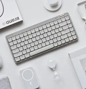 Lofree Flow LITE Keyboard 2.4G Bluetooth Wired Backlight Sil