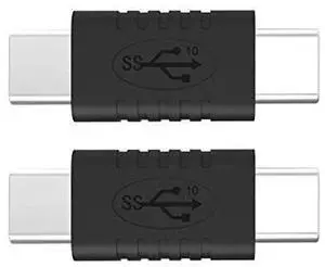 Type C Male to Type C Male Adapter Support Data Synchronization and Charging USB C to USB C Cable 3.1 Gen 2 10Gbps 60W Converter, 2-Pack Type C Male to Type C Male Adapter Support Data Synchronization and Charging USB C to USB C Cable 3.1 Gen 2 10Gbps 60W Converter, 2-Pack