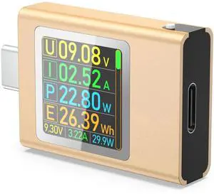 USB C Power Meter Testers, BUCIER PD3.1 Digital Multimeter, USB C Voltage Current Voltmeter Amp Volt Ammeter Detector USB C Cable Charger Indicator DC4.5-50V/0-12APD2.0/PD3.0/PPS/QC2.0/QC3.0/FCP USB C Power Meter Testers, BUCIER PD3.1 Digital Multimeter, USB C Voltage Current Voltmeter Amp Volt Ammeter Detector USB C Cable Charger Indicator DC4.5-50V/0-12APD2.0/PD3.0/PPS/QC2.0/QC3.0/FCP