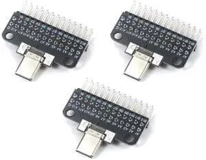 USB 3.1 Type-C Male Adapter Board with PCB Board Test Board 24P Male Chassis Connector 3pcs USB 3.1 Type-C Male Adapter Board with PCB Board Test Board 24P Male Chassis Connector 3pcs