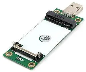 Mini PCIe WWAN Card to USB Adapter with SIM Slot, Mini PCI Express WWAN/LTE/4G Module Tester Converter, Support 30mm 50mm Wireless Wide Area Network Card