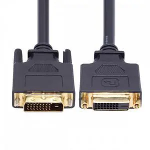 DVI 24+1 Male to Female Extension Cable DVI-D Dual Link Digital Video for Monitor Graphics Card 50cm
