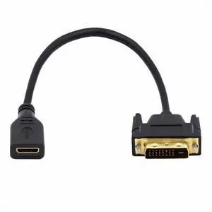 DVI 24+1 Male to Mini HDMI 1.4 Type-C 4K Female Extension Cable for Computer HDTV Graphics Card UHD