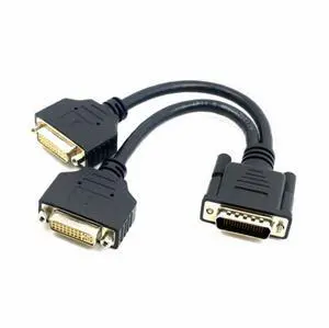 DMS-59pin Male to Dual DVI 24+5 Female Female Splitter Extension Cable for Graphics Cards Monitor