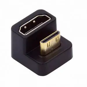 360 Degree Up Opposite U Shape Back Angled Mini HDMI 1.4 Male to HDMI Female Extension Adapter Converter 360 Degree Up Opposite U Shape Back Angled Mini HDMI 1.4 Male to HDMI Female Extension Adapter Converter