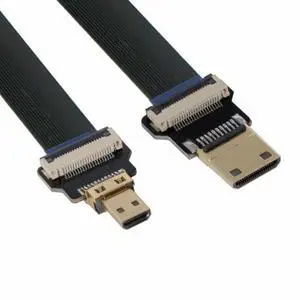 CYFPV Mini HDMI Male to Micro HDMI Male Extension FPC Flat Cable 1080P for FPV HDTV Multicopter Aerial Photography CYFPV Mini HDMI Male to Micro HDMI Male Extension FPC Flat Cable 1080P for FPV HDTV Multicopter Aerial Photography